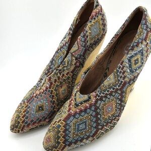 Elegant Multicolor Patterned Women's Heels